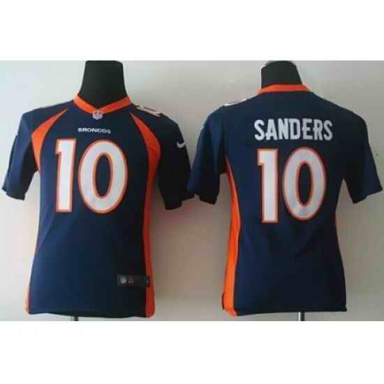 Youth Nike Denver Broncos #10 Emmanuel Sanders Blue Alternate Stitched NFL Jersey